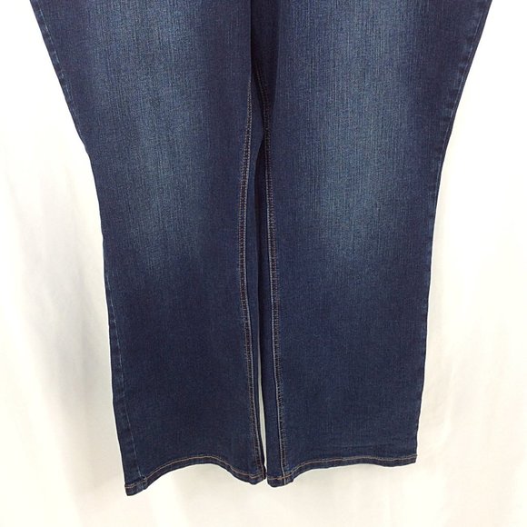 Maurices Women’s Jeans Size 22W Short Bootcut Mid Rise Dark Wash Blue Denim - Picture 4 of 8